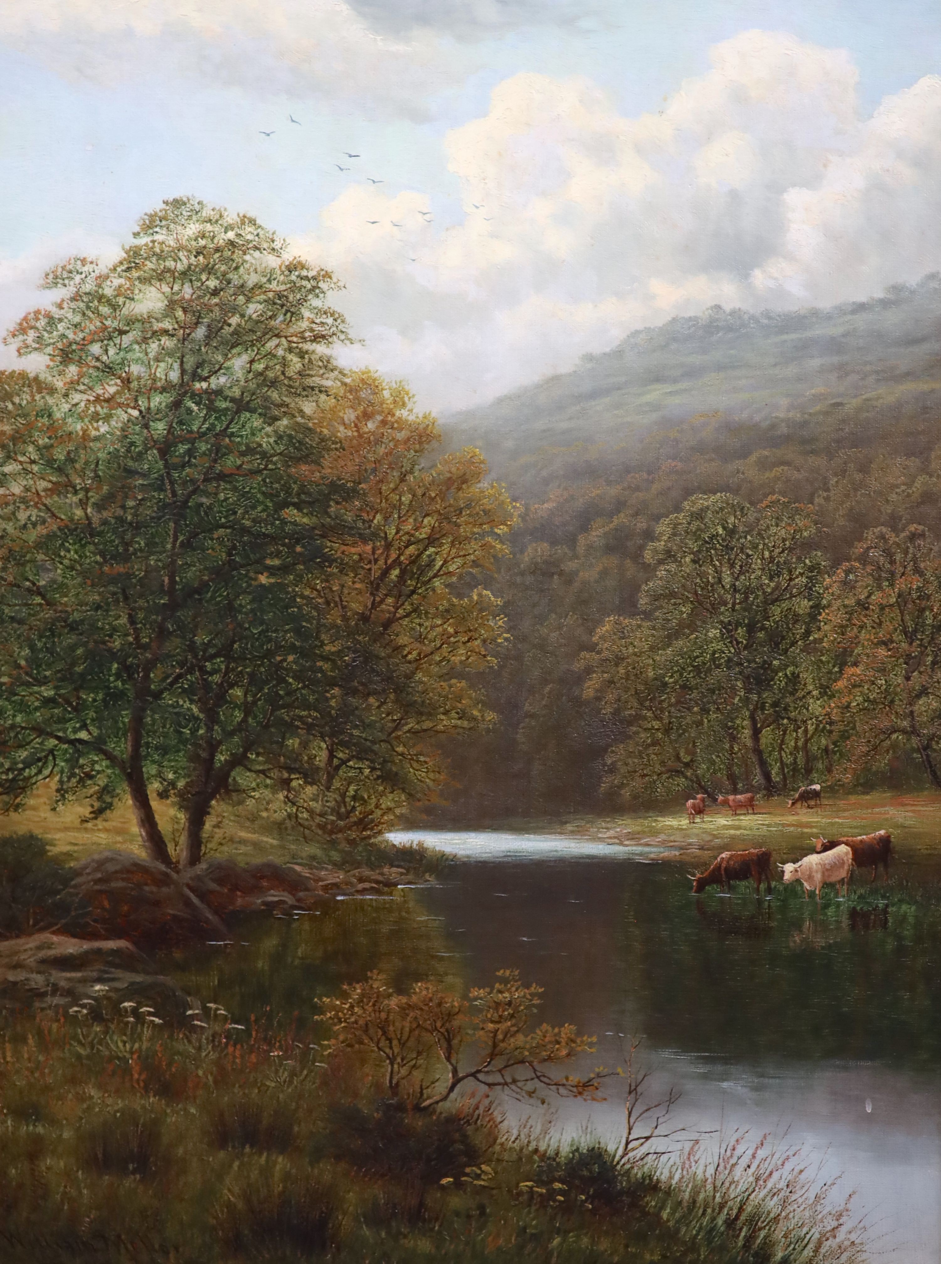 William Mellor (1851-1931), Wathenlath Beck, Borrowdale, Cumberland, Oil on canvas, 61 x 46cm.